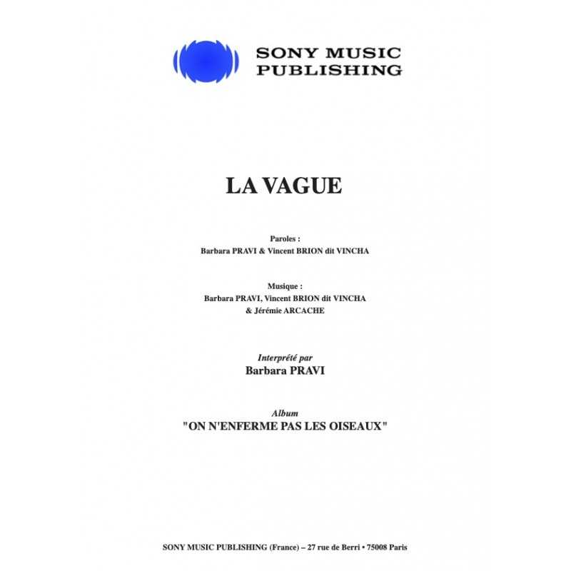 Partition LA VAGUE Barbara Pravi
