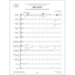 Sheet music RÉGATES Pascal Proust