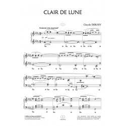 Sheet music CLAIR DE LUNE Claude Debussy
