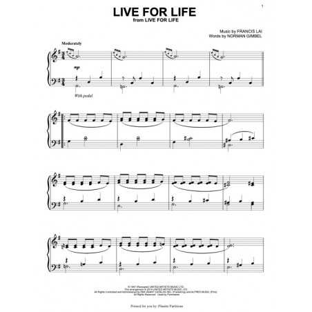 LIVE FOR LIFE (VIVRE POUR VIVRE)