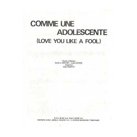 COMME UNE ADOLESCENTE (LOVE YOU LIKE A FOOL)