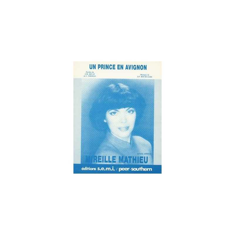 Sheet music UN PRINCE EN AVIGNON Mireille MATHIEU