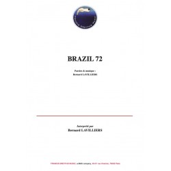 Sheet music BRAZIL 72 Bernard LAVILLIERS