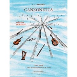 Sheet music CANZONETTA Jean-Jacques WERNER