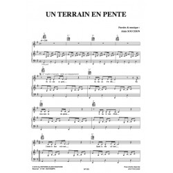 Partition UN TERRAIN EN PENTE Alain Souchon