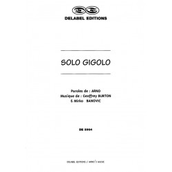 Sheet music SOLO GIGOLO ARNO