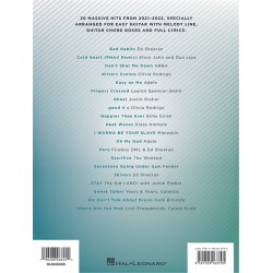Songbook CHART HITS OF 2021-2022 (EASY GUITAR)