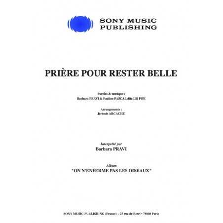 PRIÈRE POUR RESTER BELLE