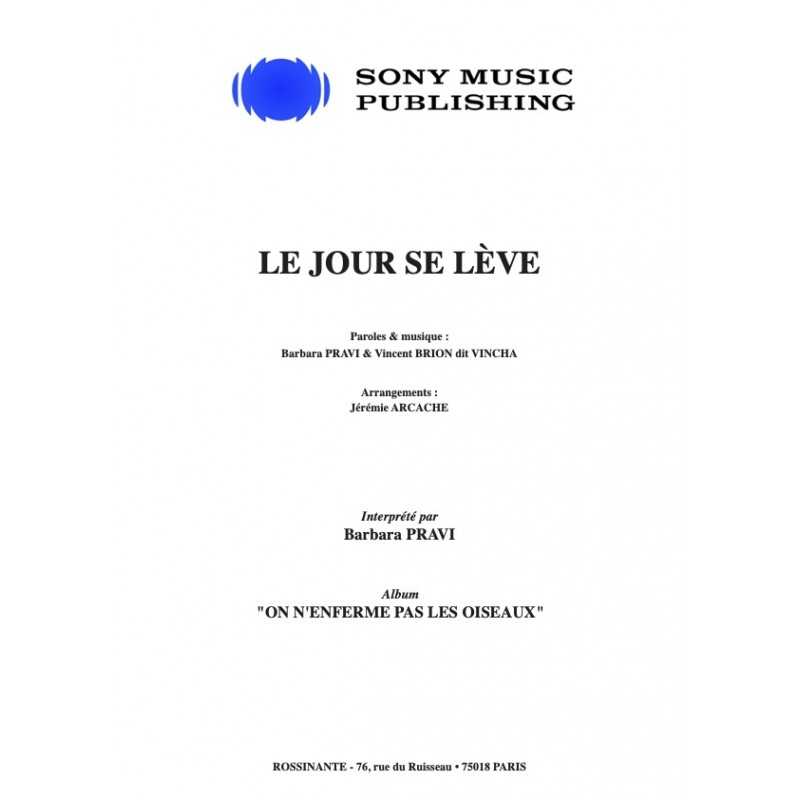Partition LE JOUR SE LÈVE Barbara Pravi