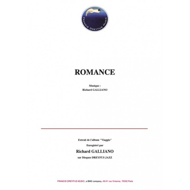 Sheet music ROMANCE Richard GALLIANO pdf