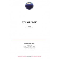 Sheet music COLORIAGE Richard GALLIANO
