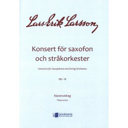 Sheet music KONZERT OP.14 Lars-Erik Larsson