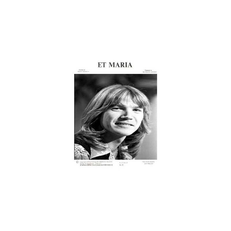 Sheet music ET MARIA Patrick Juvet