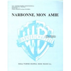 Sheet music NARBONNE MON AMIE Charles Trenet