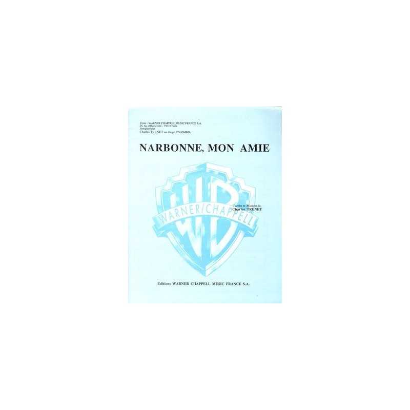 Sheet music NARBONNE MON AMIE Charles Trenet