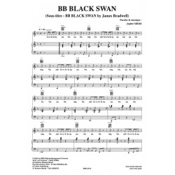 Sheet music BB BLACK SWAN VARNISH LA PISCINE