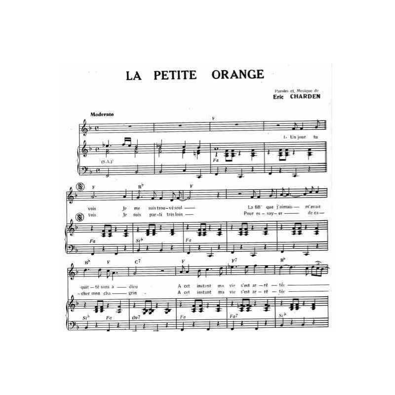 Partition LA PETITE ORANGE ERIC CHARDEN