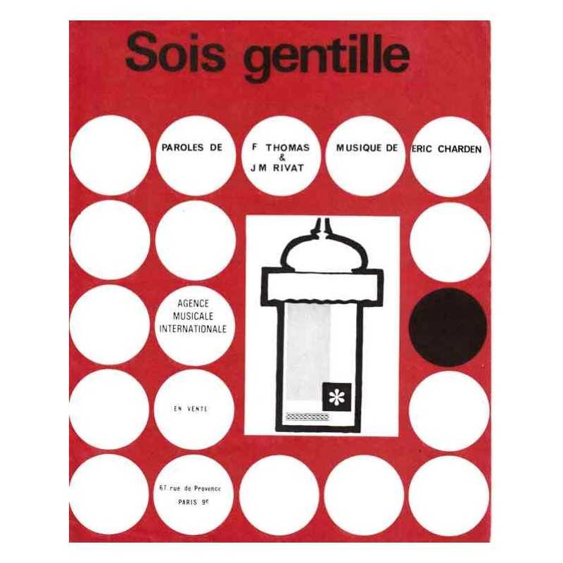 Partition SOIS GENTILLE Eric CHARDEN