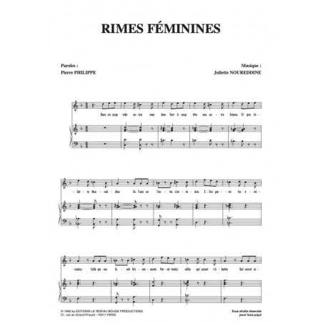 RIMES FÉMININES
