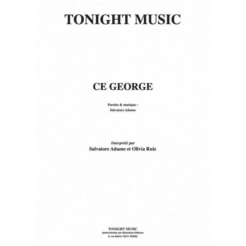 Partition CE GEORGE(S) Salvatore ADAMO en duo avec Olivia RUIZ