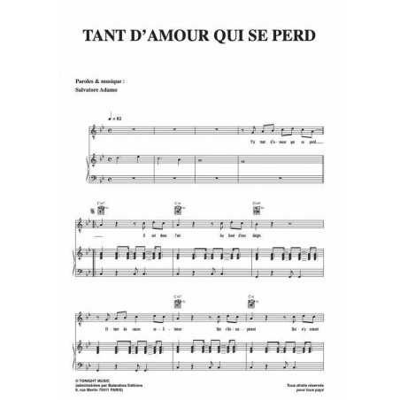 TANT D'AMOUR QUI SE PERD
