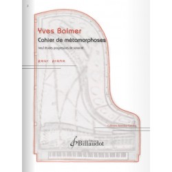 Sheet music CAHIER DE MÉTAMORPHOSES Yves Balmer