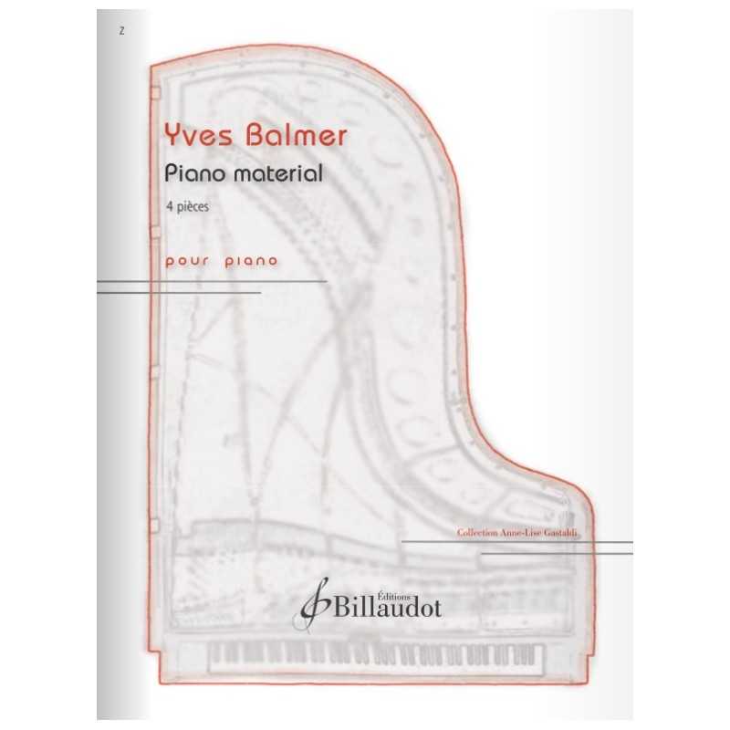 Sheet music PIANO MATERIAL Yves Balmer