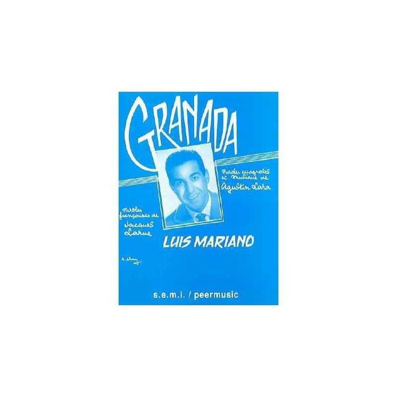 Sheet music GRANADA Luis Mariano