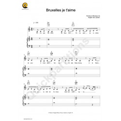 Sheet music BRUXELLES JE T'AIME Angèle