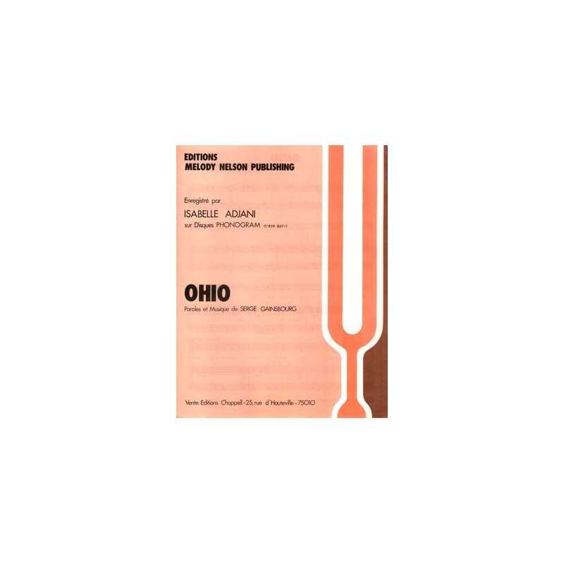 Sheet music OHIO Isabelle Adjani