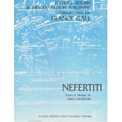 Sheet music NEFERTITI France Gall