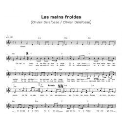 Sheet music LES MAINS FROIDES OLDELAF