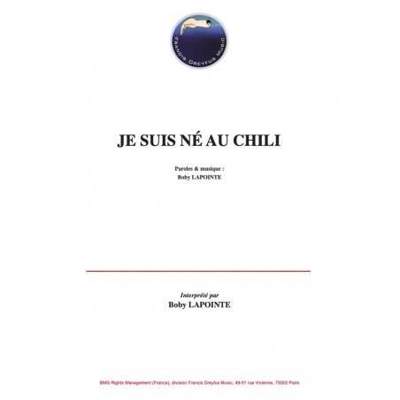 JE SUIS NÉ AU CHILI