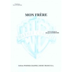 Sheet music MON FRÈRE Maxime Le Forestier