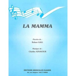 sheet music LA MAMMA Charles AZNAVOUR
