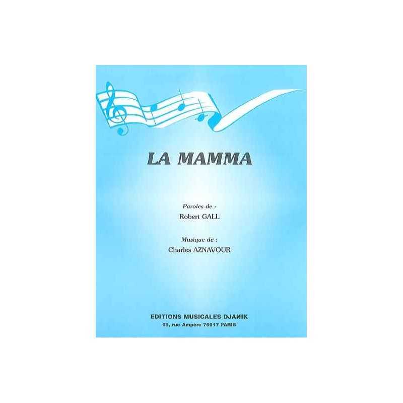 sheet music LA MAMMA Charles AZNAVOUR