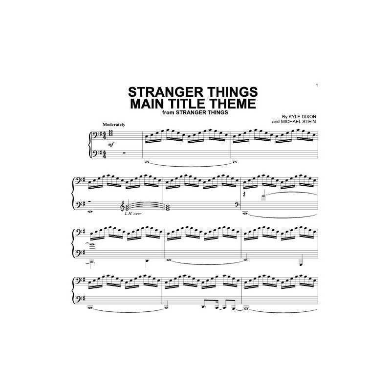 Sheet music STRANGER THINGS (MAIN TITLE THEME)