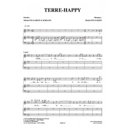 Sheet music TERRE-HAPPY Michel Polnareff