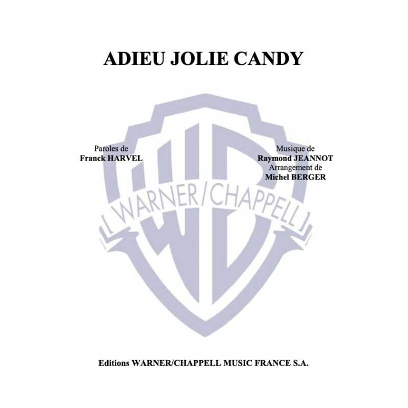 Partition ADIEU JOLIE CANDY Jean-François MICHAEL