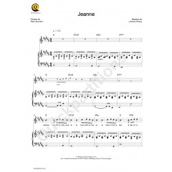 Partition JEANNE Laurent Voulzy