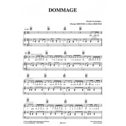 Sheet music DOMMAGE BIGFLO & OLI