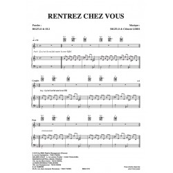 Sheet music RENTREZ CHEZ VOUS BIGFLO & OLI