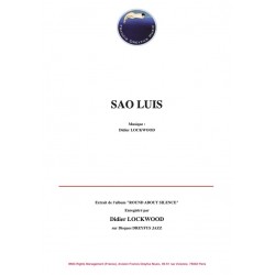 Sheet music SAO LUIS Didier LOCKWOOD
