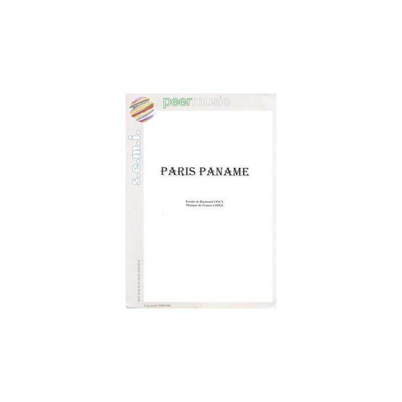 Partition PARIS PANAME Annie Cordy