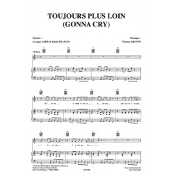 Partition TOUJOURS PLUS LOIN Johnny Hallyday