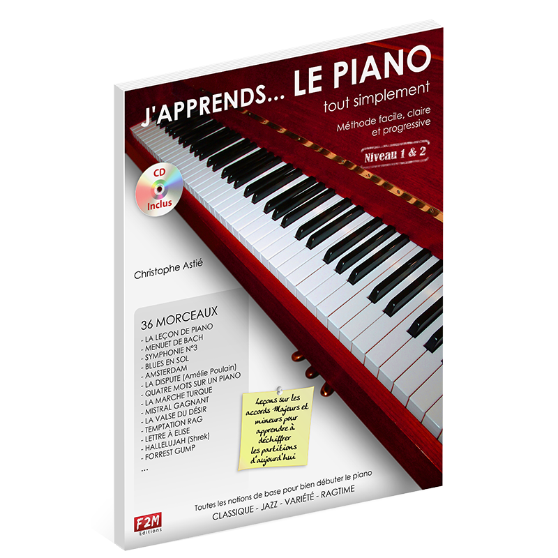 Partition J'APPRENDS LE PIANO TOUT SIMPLEMENT Christophe Astié