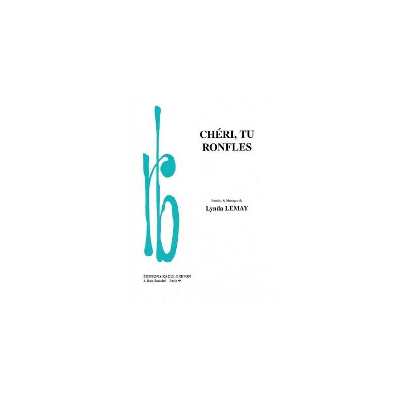 Sheet music CHÉRI TU RONFLES Lynda Lemay PDF