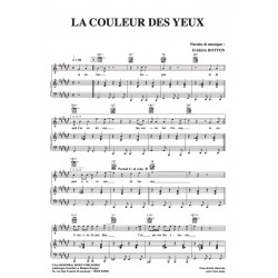Sheet music LA COULEUR DES YEUX Joséphine Baker