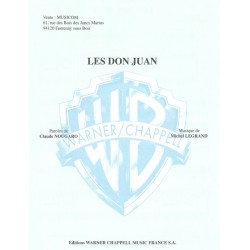 Sheet music LES DON JUAN Claude NOUGARO