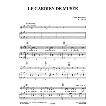 LE GARDIEN DE MUSÉE